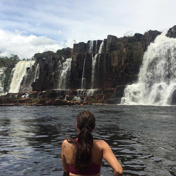 Foto cachoeira parque nacional de Goias